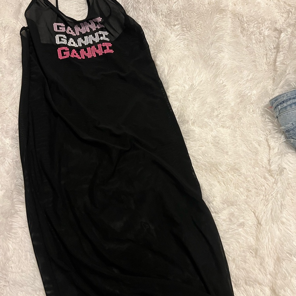 100% Authentic Ganni mesh dress